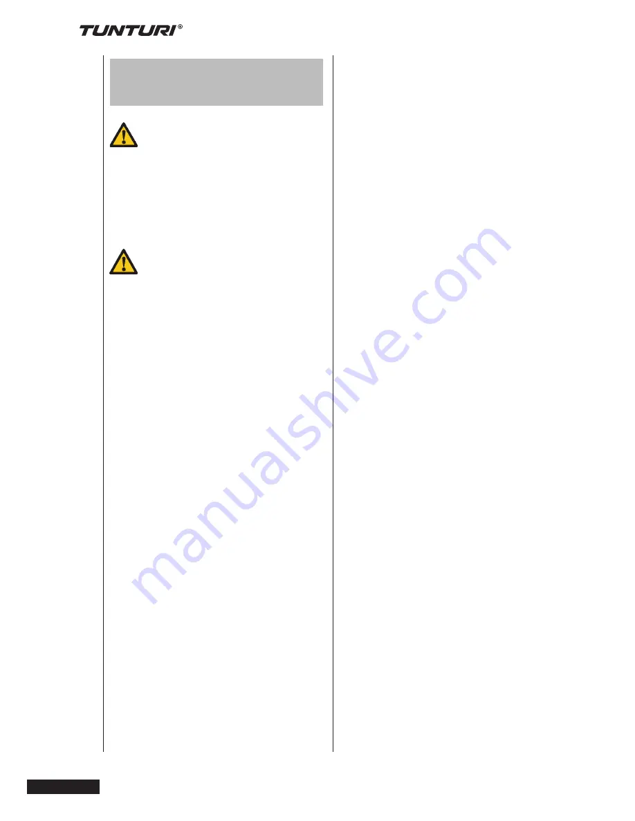 Tunturi Pure Cross R 6.1 User Manual Download Page 56