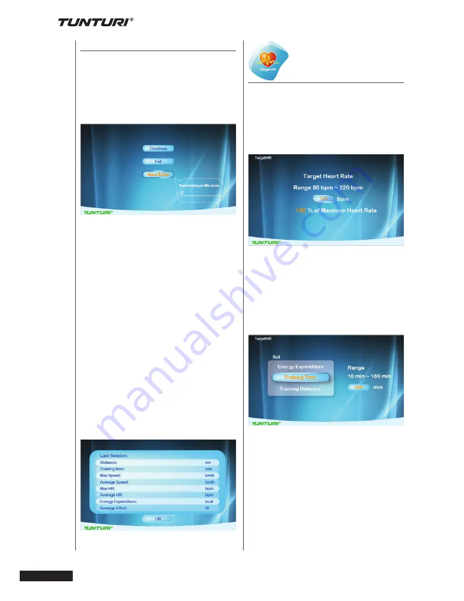 Tunturi Pure Cross R 6.1 User Manual Download Page 66