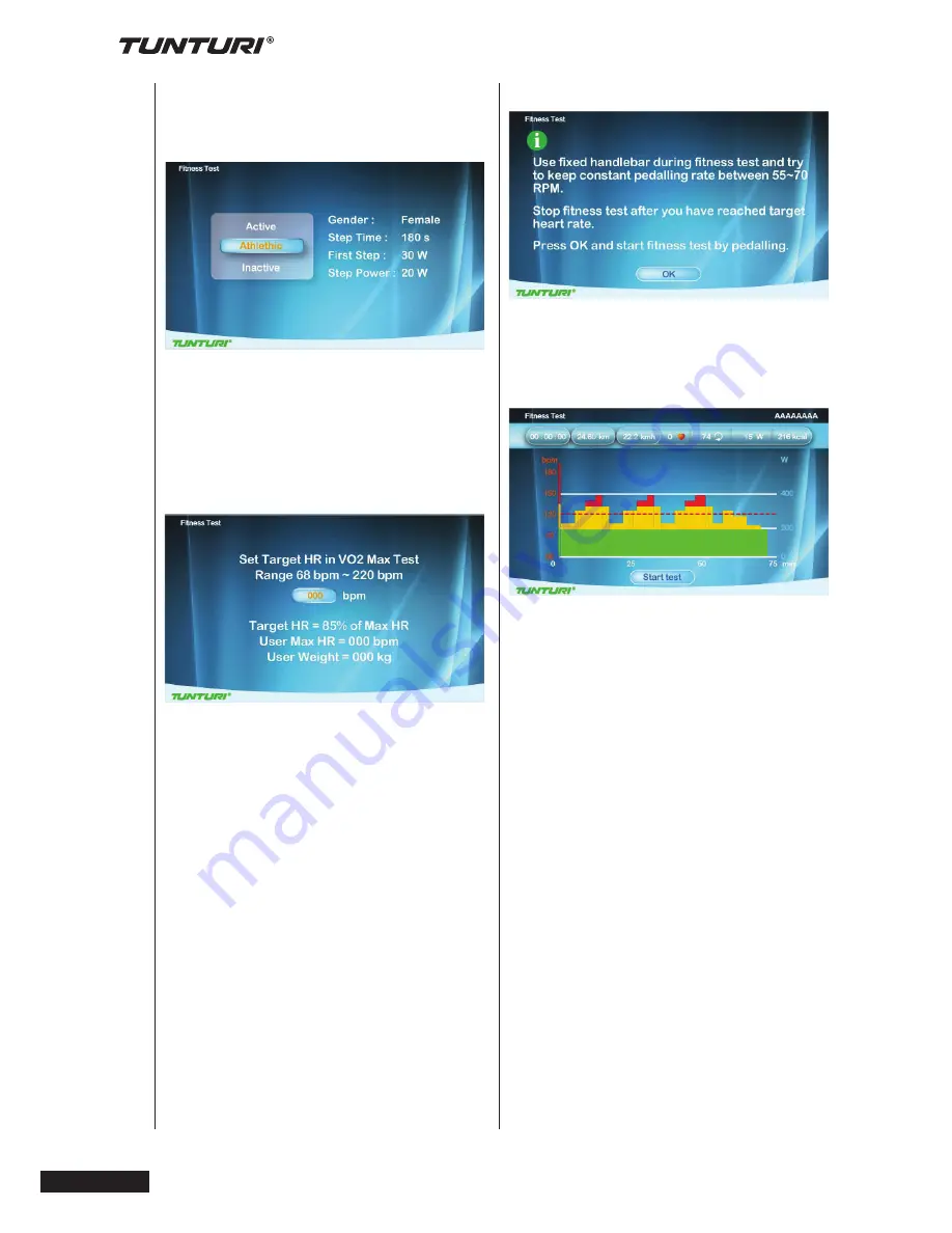 Tunturi Pure Cross R 6.1 User Manual Download Page 100