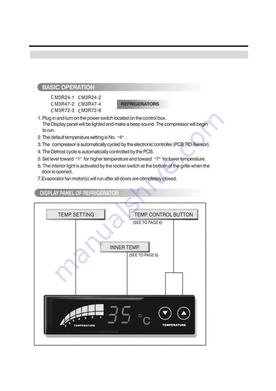 Turbo Air CM3F24-1 Service Manual Download Page 18