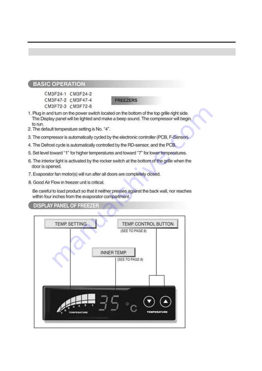 Turbo Air CM3F24-1 Скачать руководство пользователя страница 20