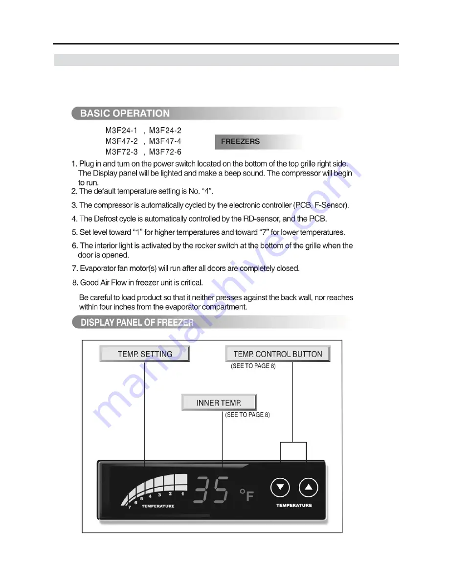 Turbo Air M3F24-1 Service Manual Download Page 22