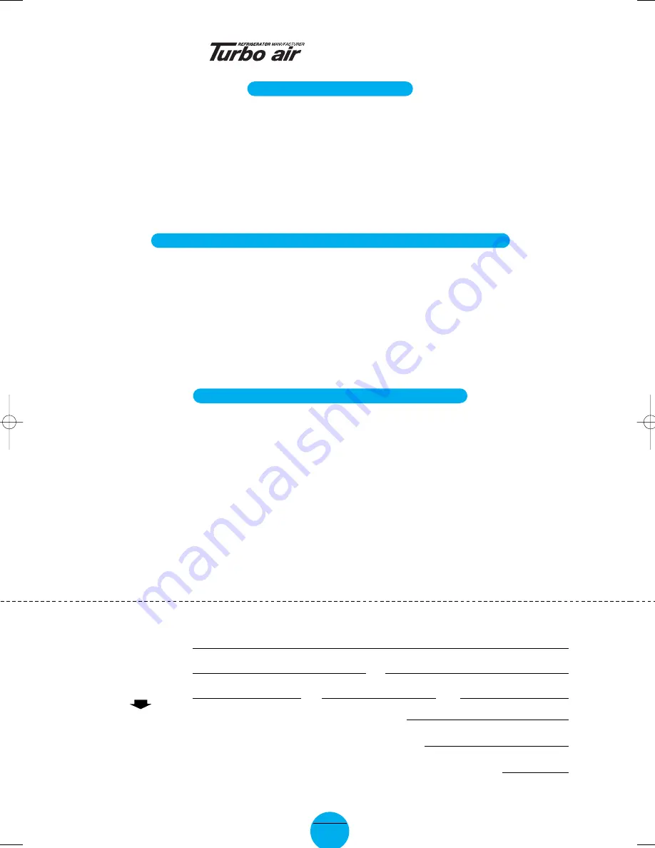 Turbo Air MSF-23NM Installation And Operation Manual Download Page 14