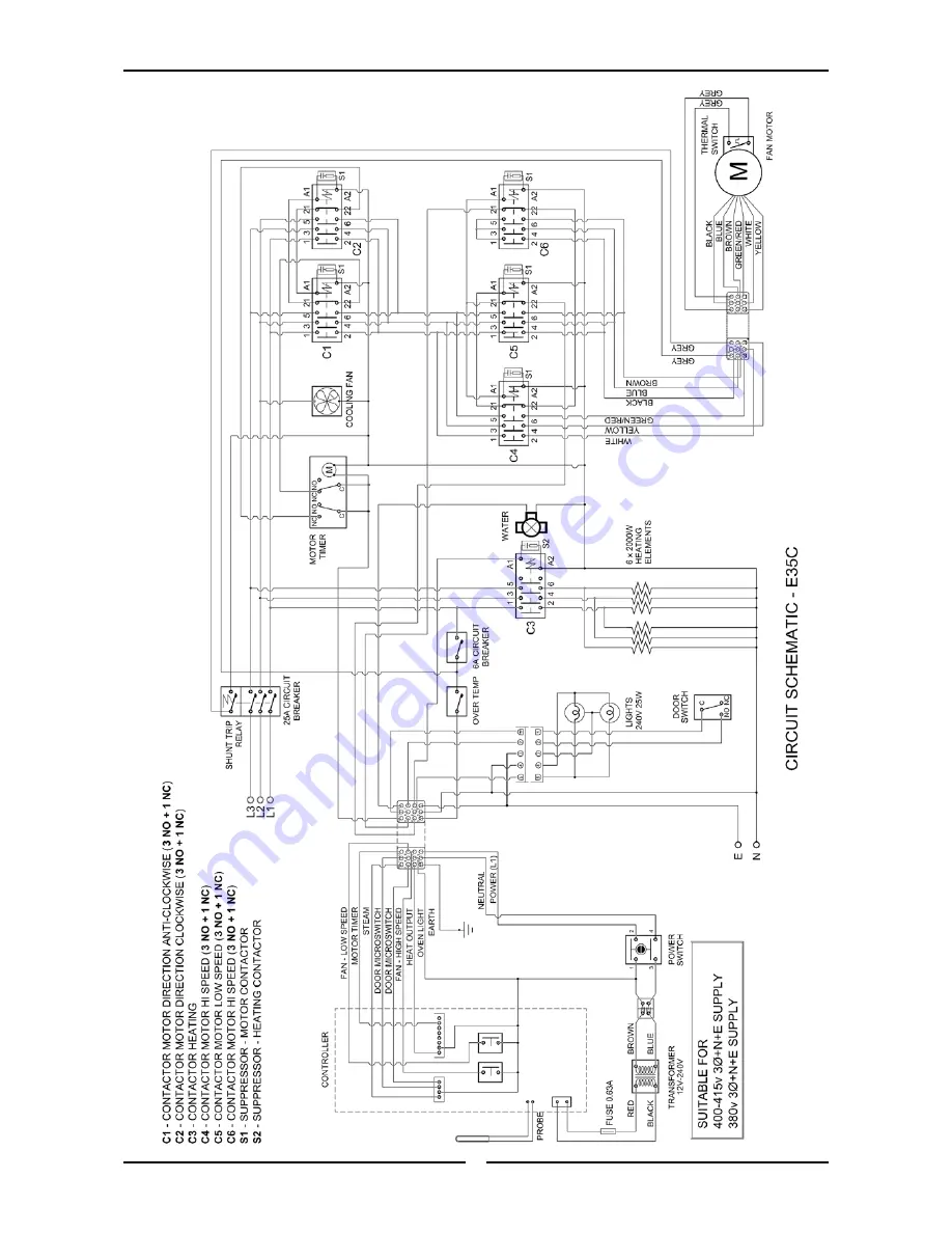 turbofan E35C Installation & Operation Manual Download Page 42