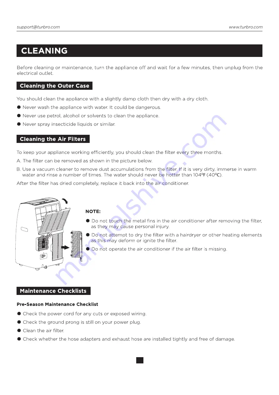 TURBRO Greenland GLP10AC-HU User Manual Download Page 20