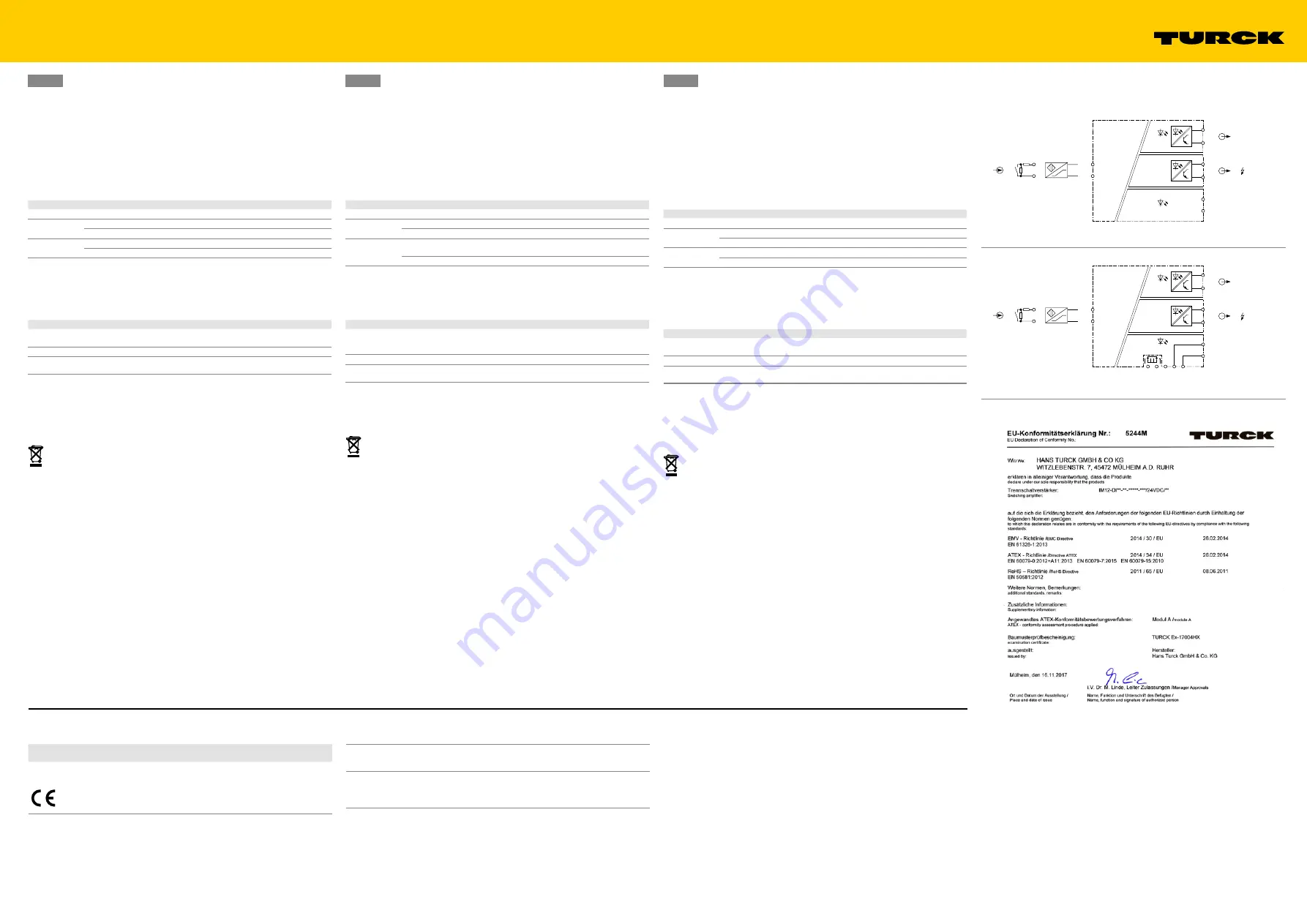 turck IM12-DI03-1S-2T Quick Start Manual Download Page 4