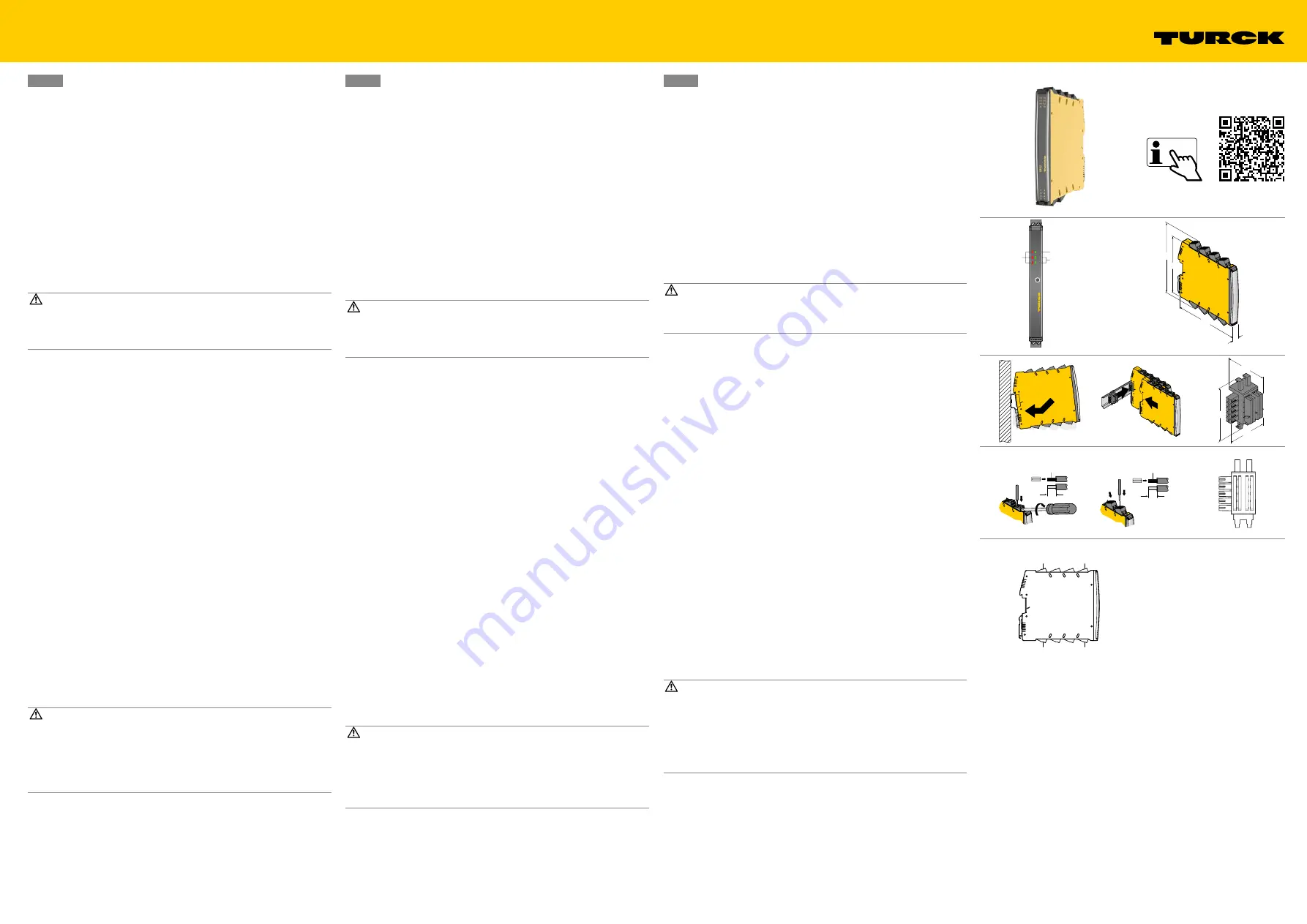 turck IM12-TI02-2TCURTDR-2I Series Quick Start Manual Download Page 1