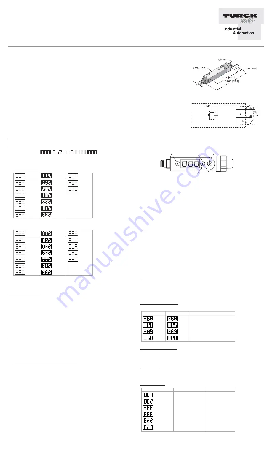 turck PK01VR P Series Скачать руководство пользователя страница 1