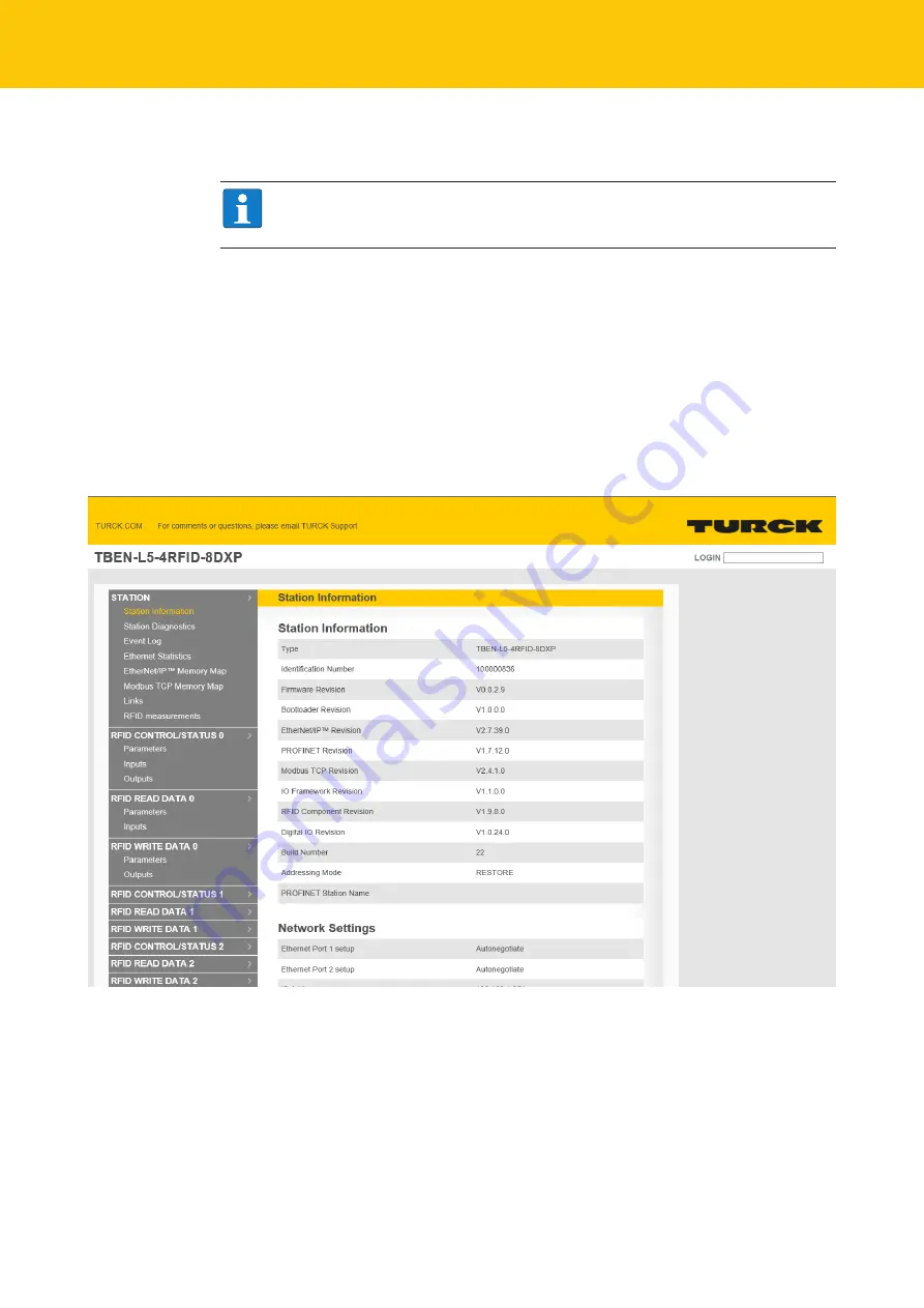 turck TBEN-L4-4RFID-8DXP Instructions For Use Manual Download Page 154