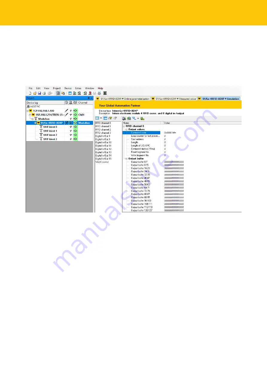 turck TBEN-L4-4RFID-8DXP Instructions For Use Manual Download Page 170