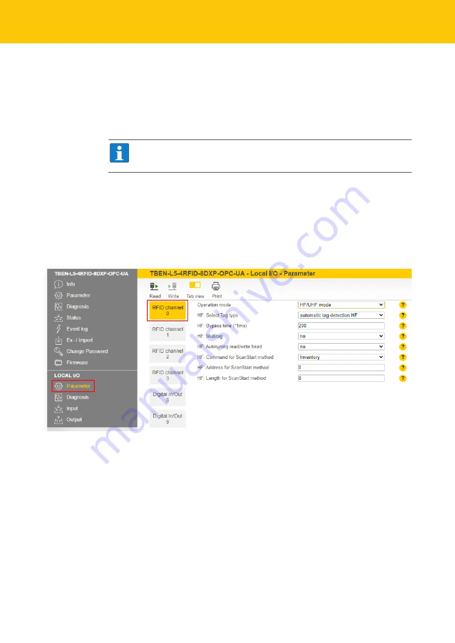 turck TBEN-L5-4RFID-8DXPOPC-UA Скачать руководство пользователя страница 64