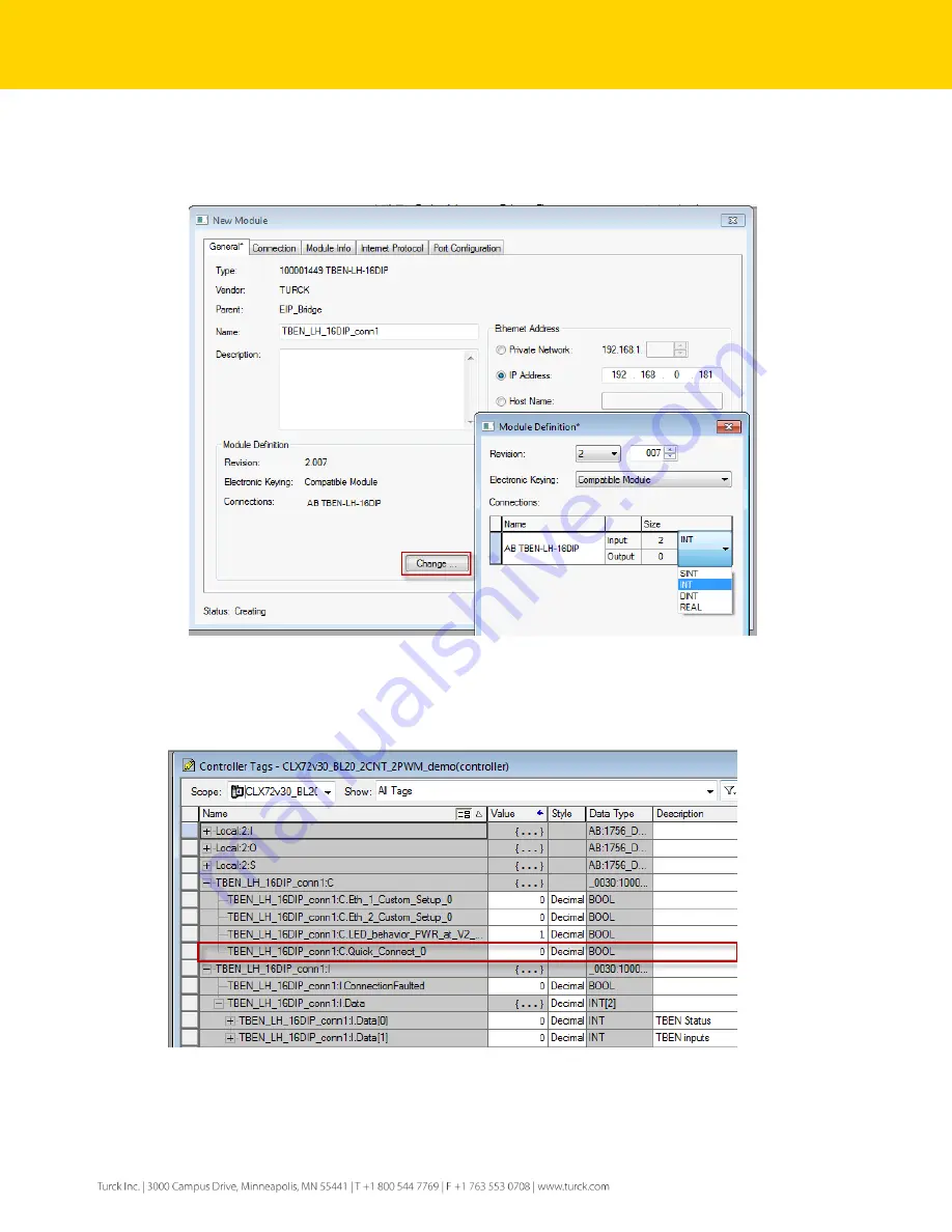 turck TBEN-LH-16DIP Configuration Manual Download Page 22