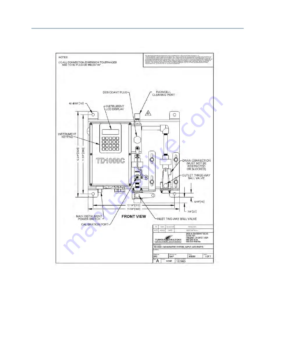 Turner Designs TD1000C Скачать руководство пользователя страница 54