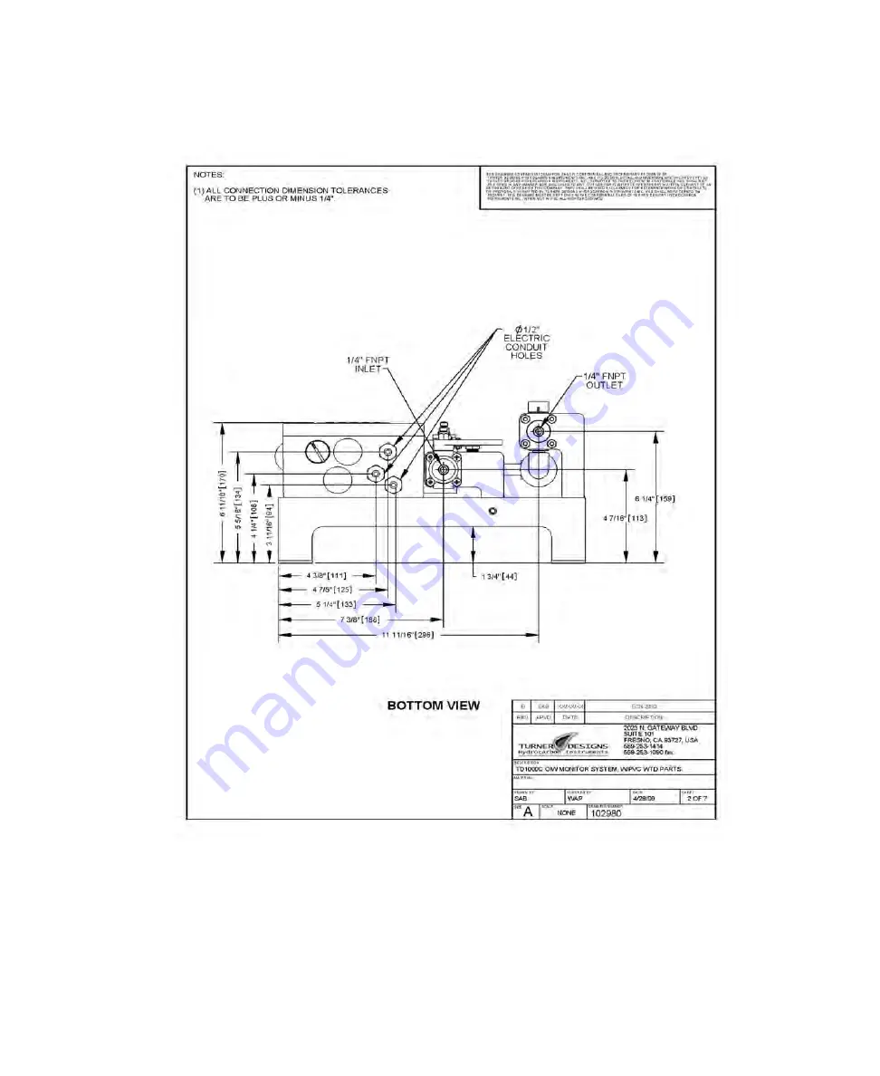 Turner Designs TD1000C Manual Download Page 55