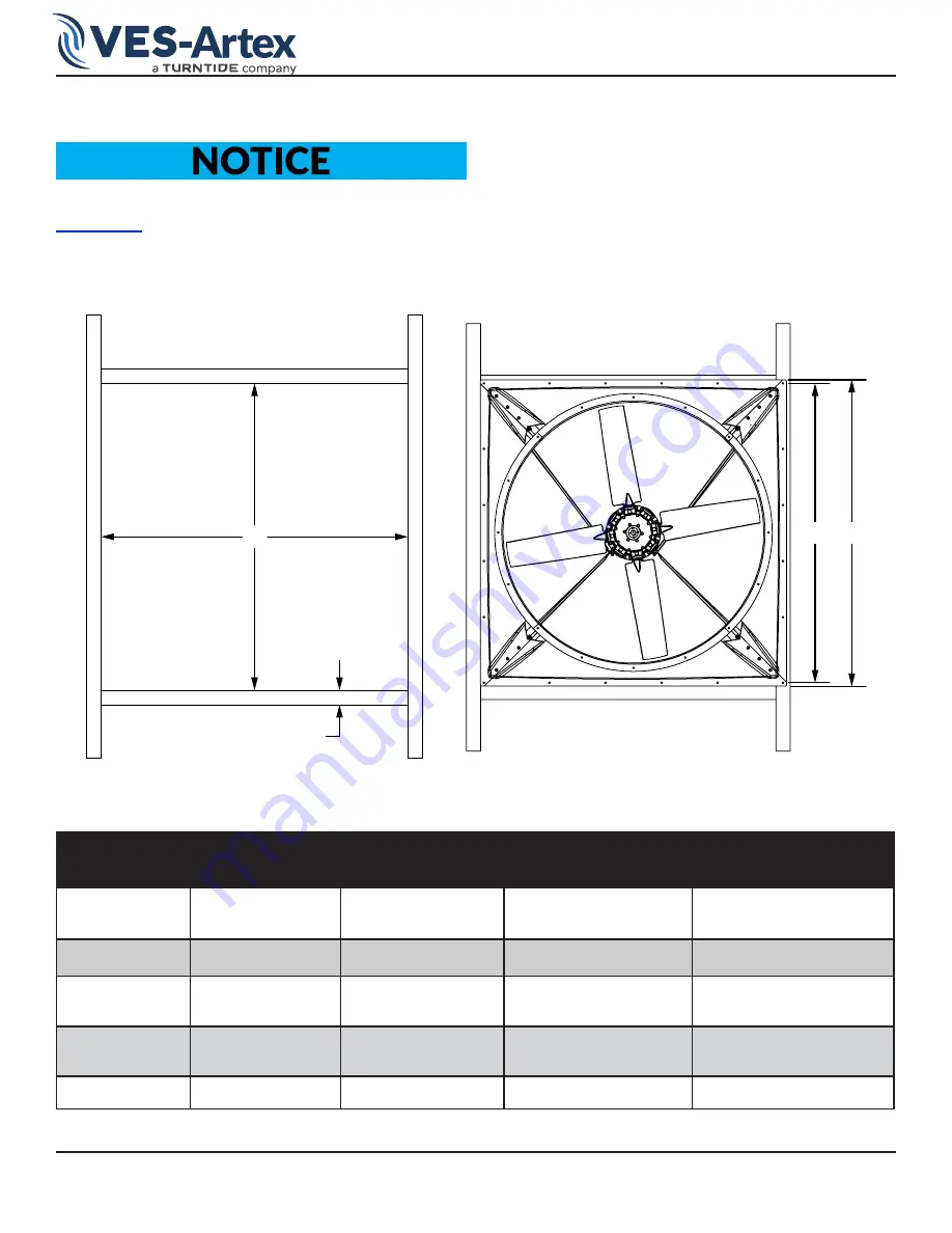 TURNTIDE VES-Artex AFRV72 Installation Manual Download Page 8