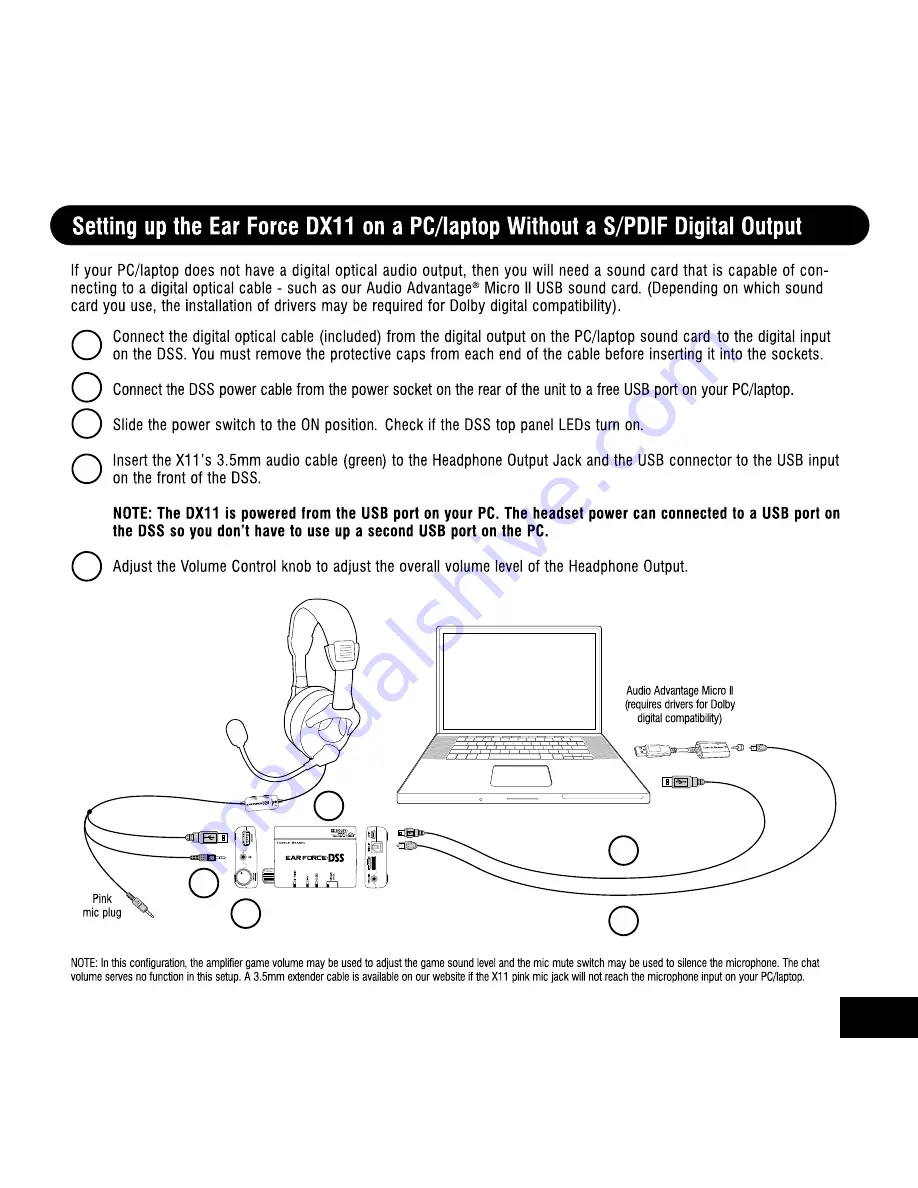 Turtle Beach Ear Force DX11 User Manual Download Page 15