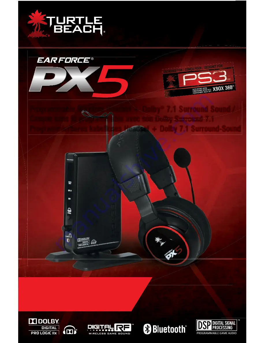 Turtle Beach Ear Force PX5 Quick Start Manual Download Page 1