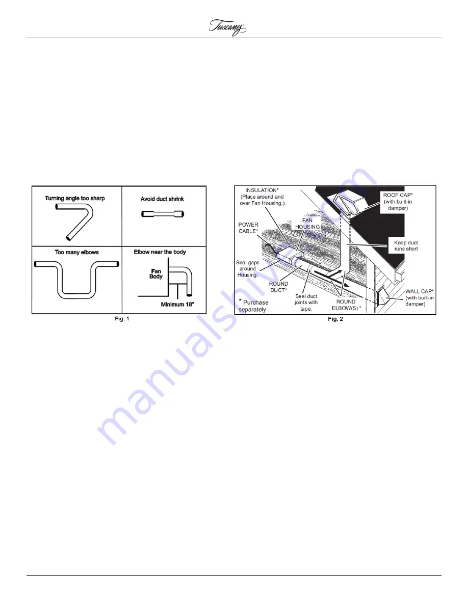 Tuscany BPT18-44A-CSBG150 Installation Manual And User'S Manual Download Page 4