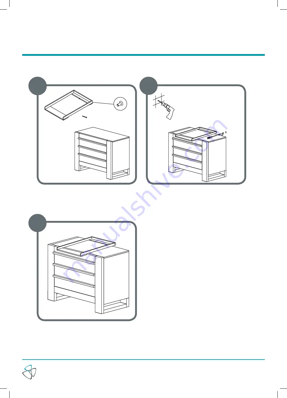 Tutti Bambini Rimini Chest Changer Assembly Instructions Manual Download Page 11