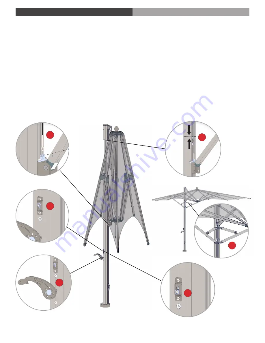 Tuuci MAX Single Cantilever Assembly & Operating Instructions Download Page 2