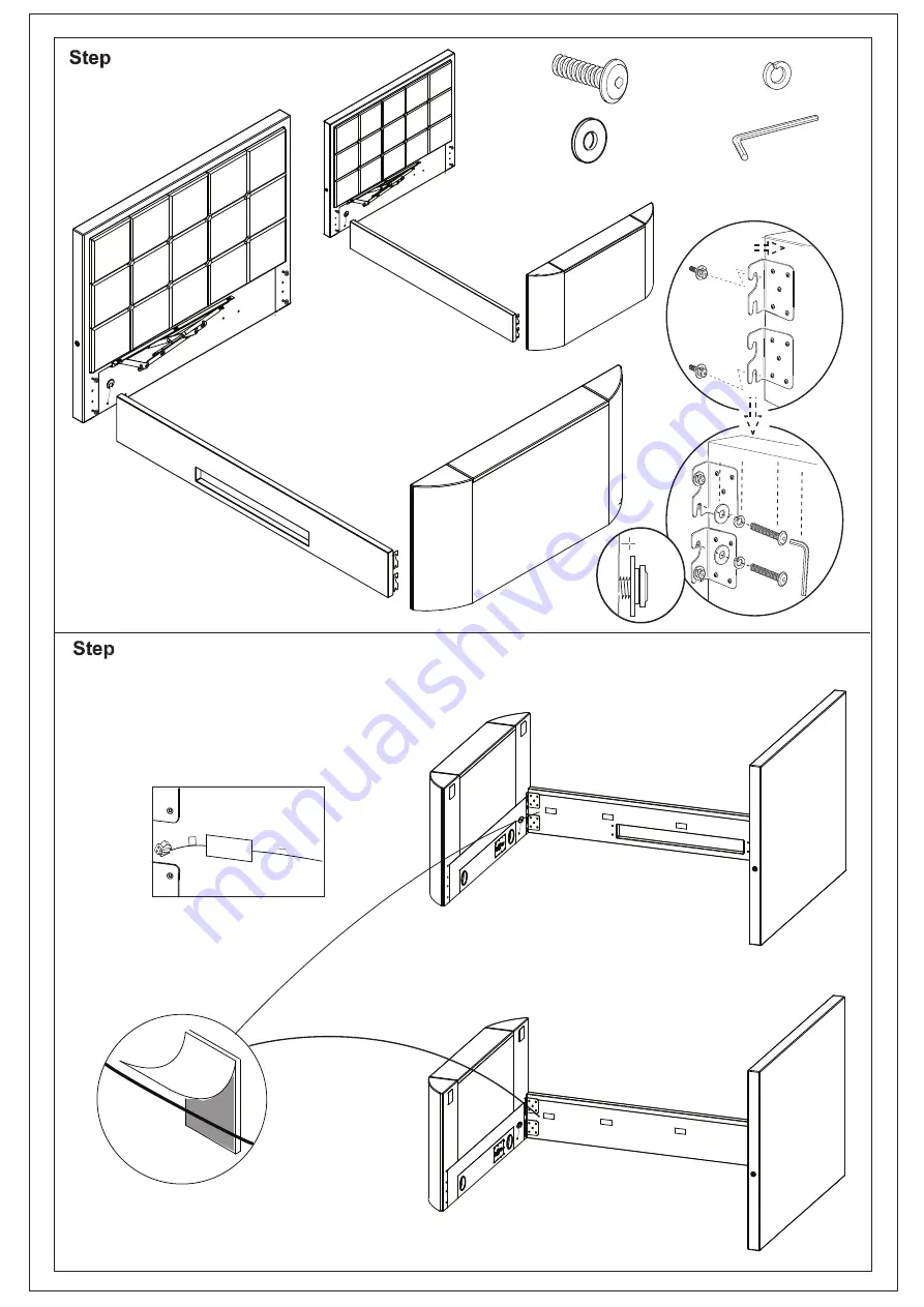 TV Bedstore ESTON OTTOMAN TV BED Assembly Instructions Manual Download Page 6