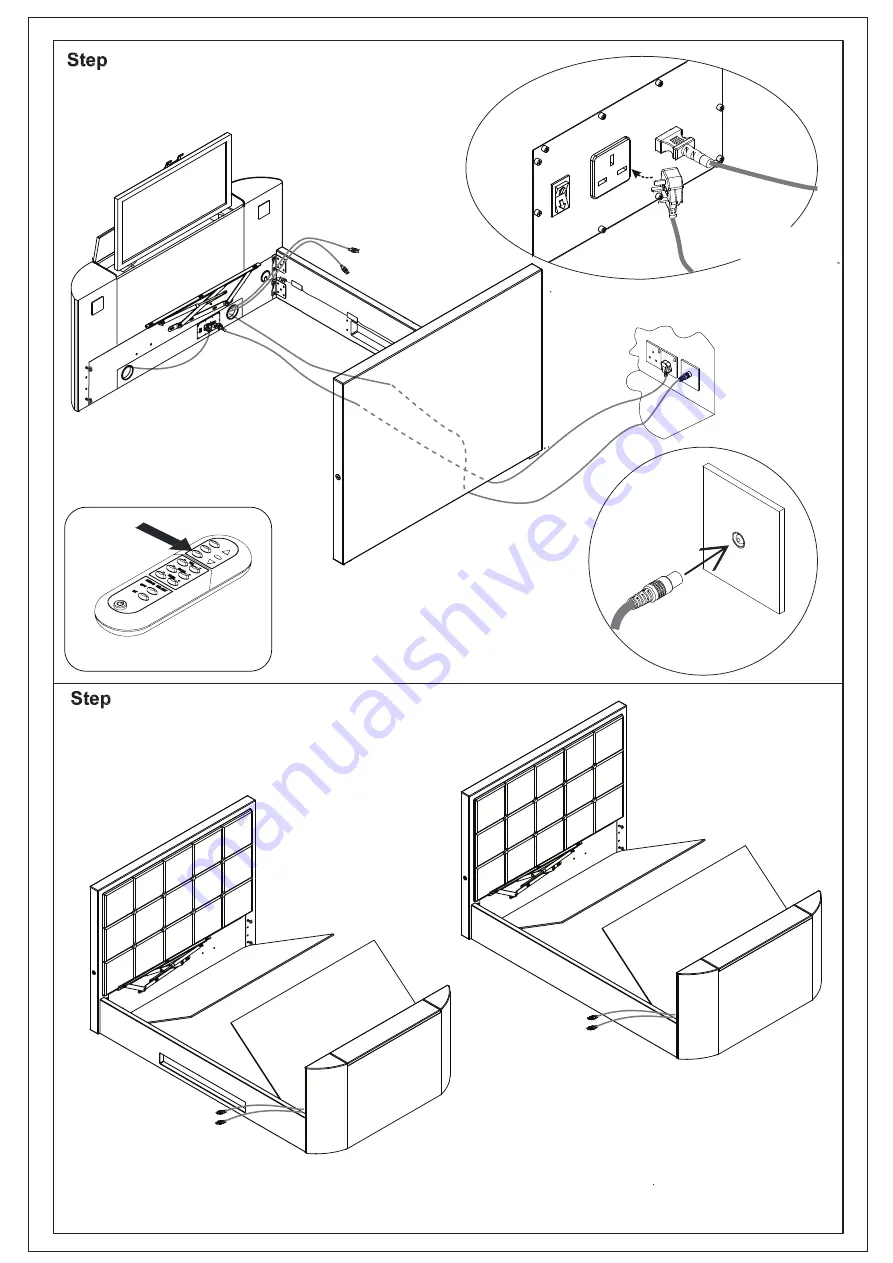 TV Bedstore ESTON OTTOMAN TV BED Скачать руководство пользователя страница 13