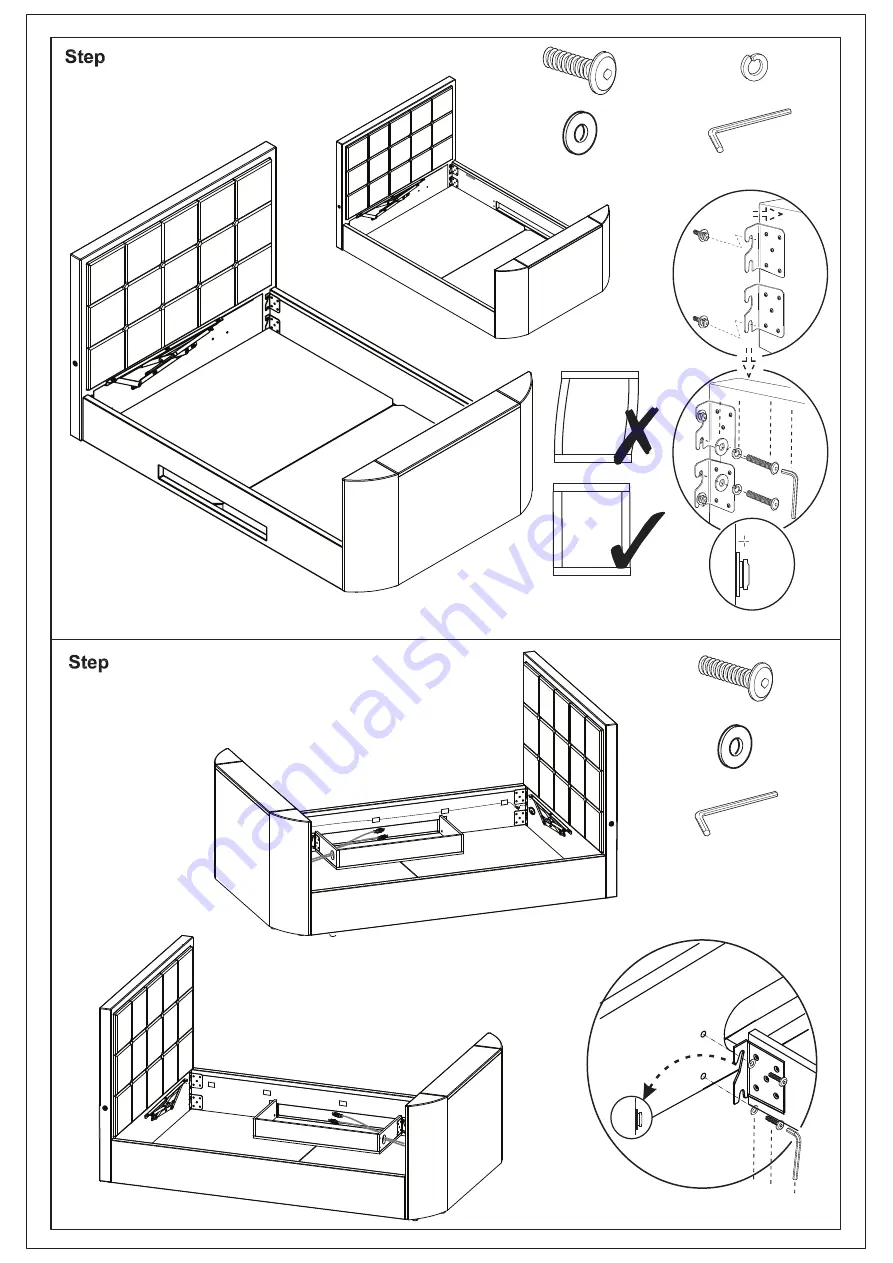 TV Bedstore ESTON OTTOMAN TV BED Assembly Instructions Manual Download Page 15