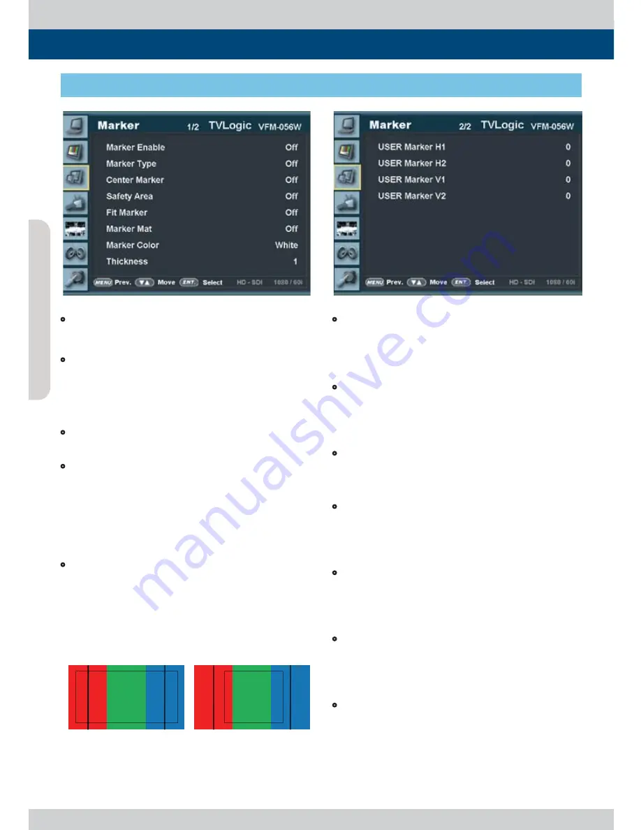 TV Logic Viewfinder VFM-056W Скачать руководство пользователя страница 12