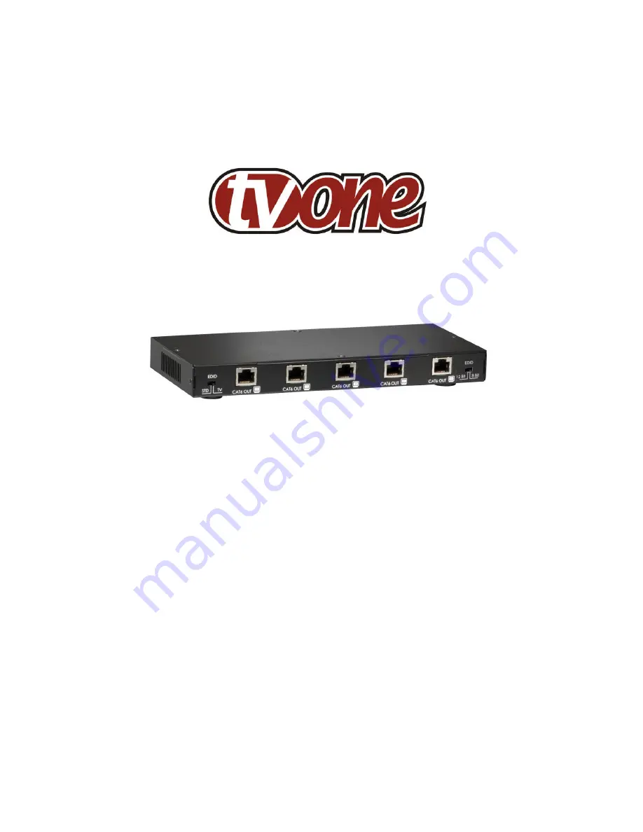 TV One 1T-CT-637 Скачать руководство пользователя страница 1