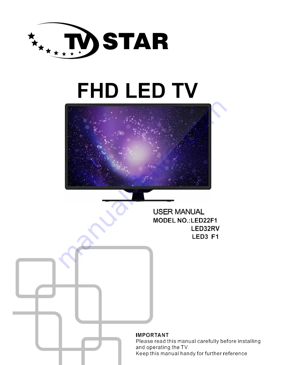 TV Star LED22F1 User Manual Download Page 1