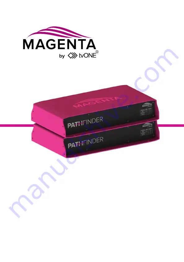 Tvone MAGENTA Pathfinder 800 Series Скачать руководство пользователя страница 1