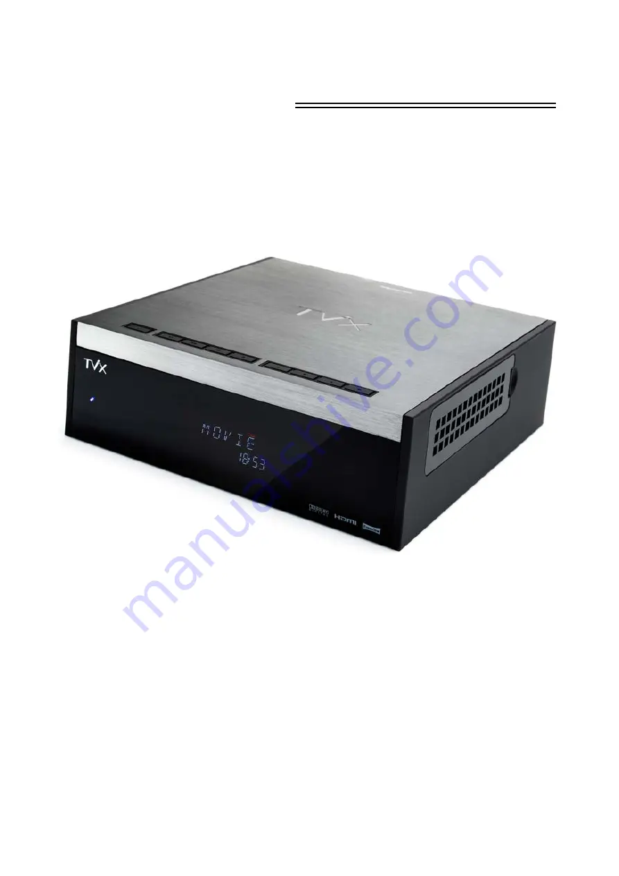 TVX HD M-6600A User Manual Download Page 1