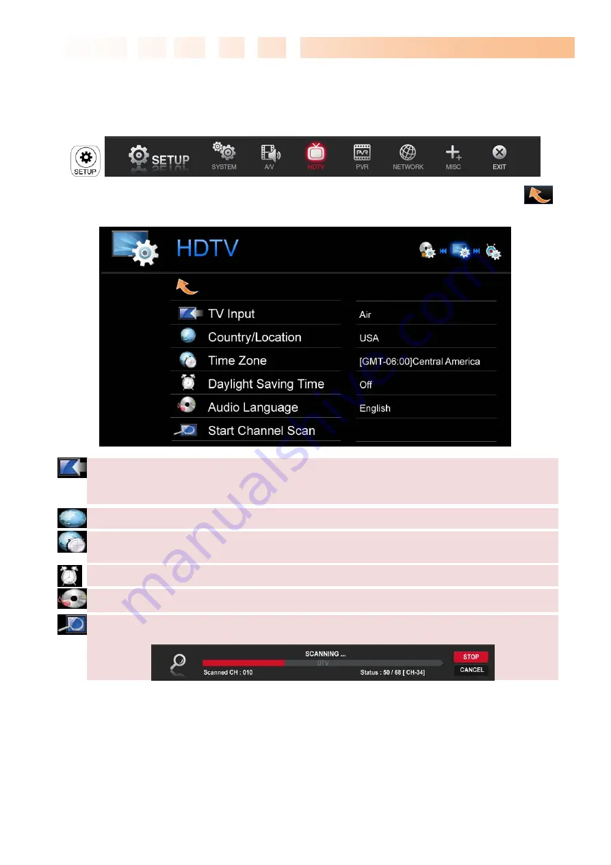 TVX HD M-6600A User Manual Download Page 22