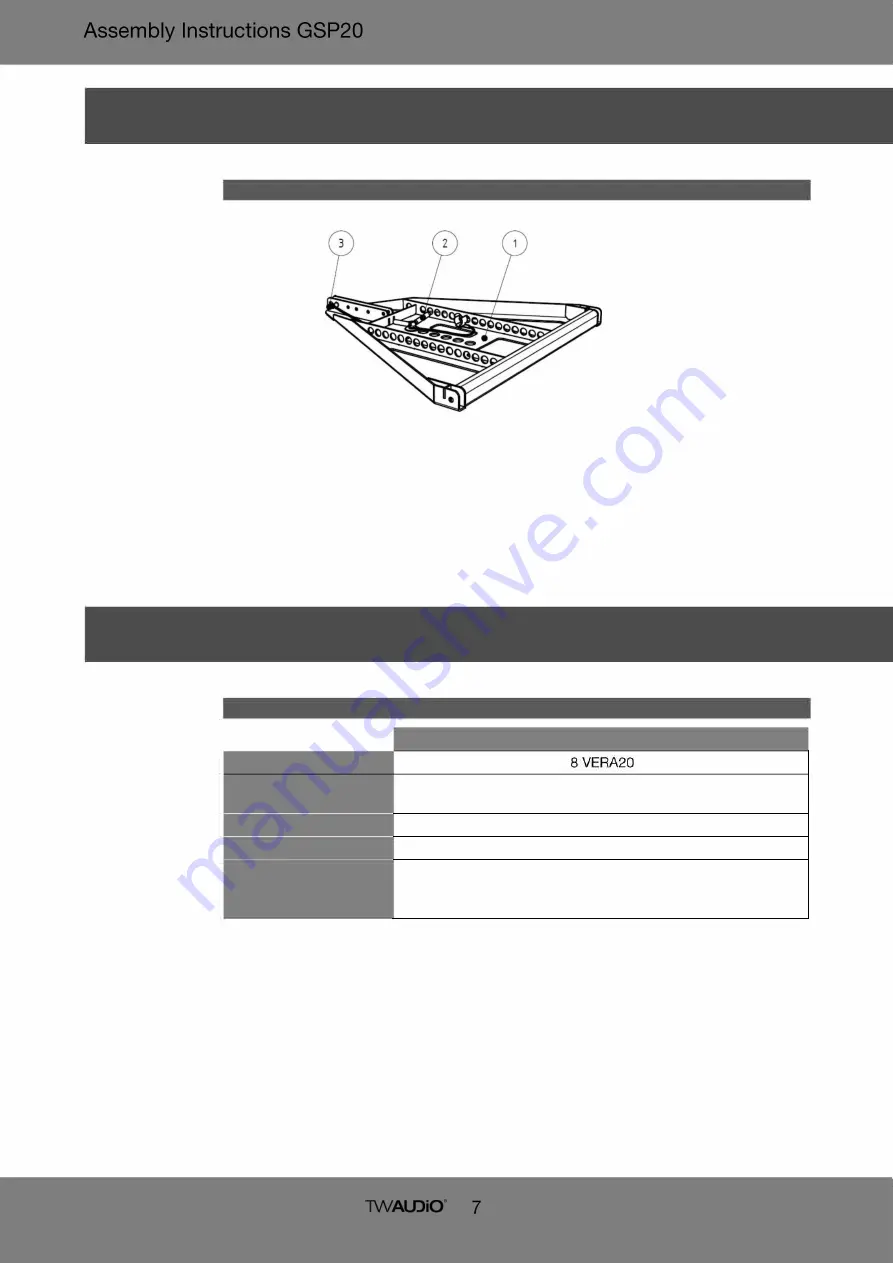 TW Audio GSP20 Assembly Instruction Manual Download Page 7