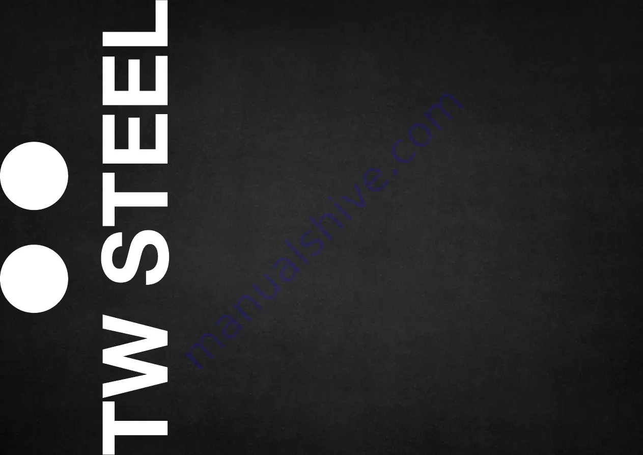 TW Steel 5030.D1 Quick Start Manual Download Page 1