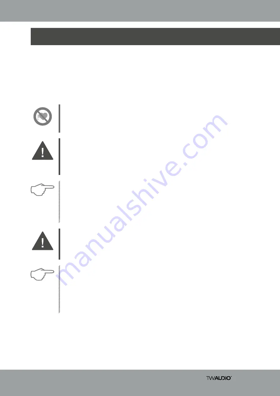 twaudio VERA20i Operation Manual Download Page 5