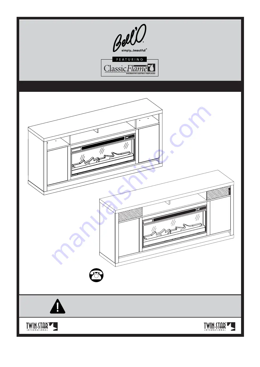 Twin-Star International Bell'O ClassicFlame 42MM8496 Скачать руководство пользователя страница 1
