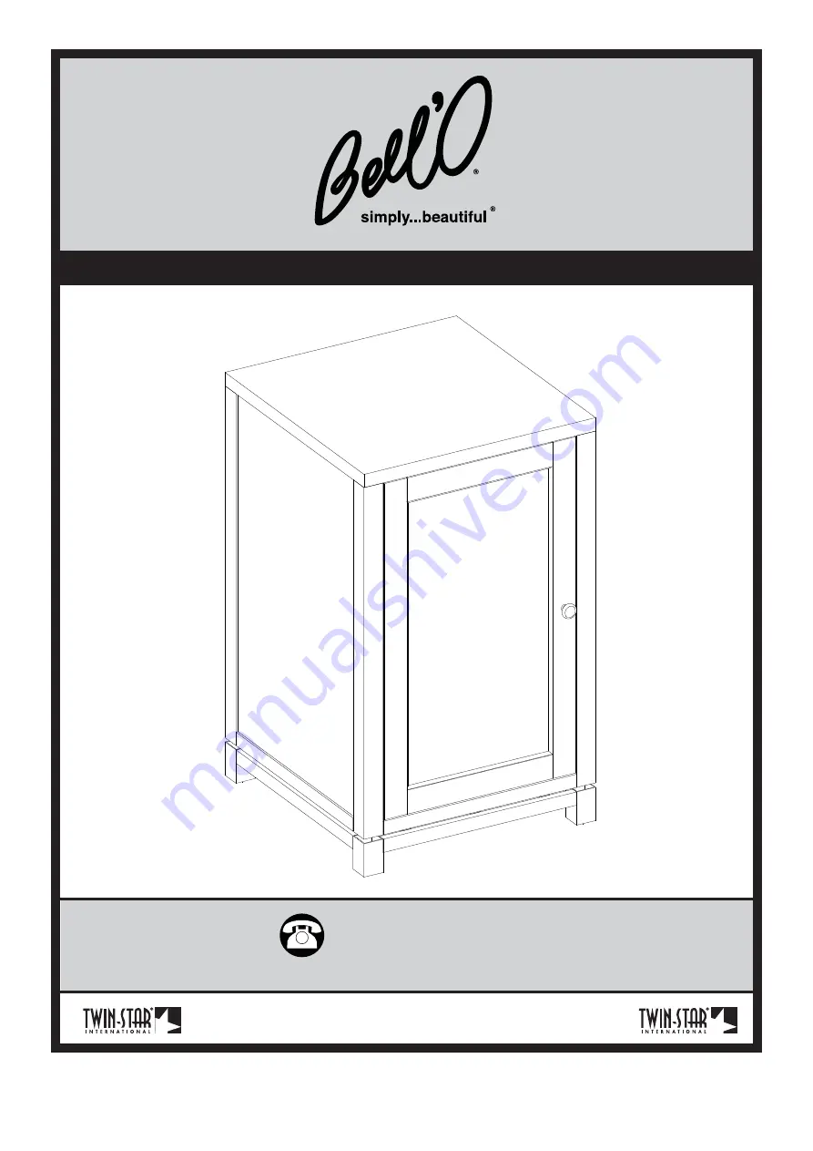 Twin-Star International Bell'O EC6449LC22 Assembly Instructions Manual Download Page 1