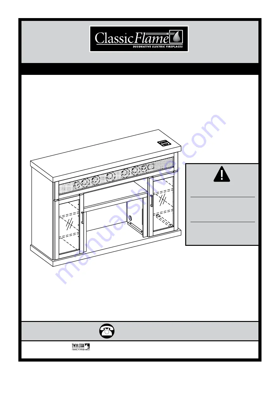 Twin-Star International Classic Flame 26MMS9645 Manual Download Page 1