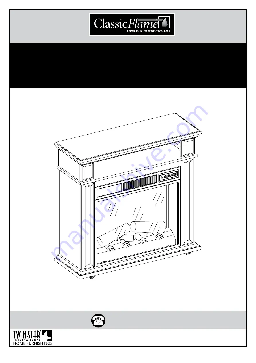 Twin-Star International ClassicFlame 23II033FGL Скачать руководство пользователя страница 1