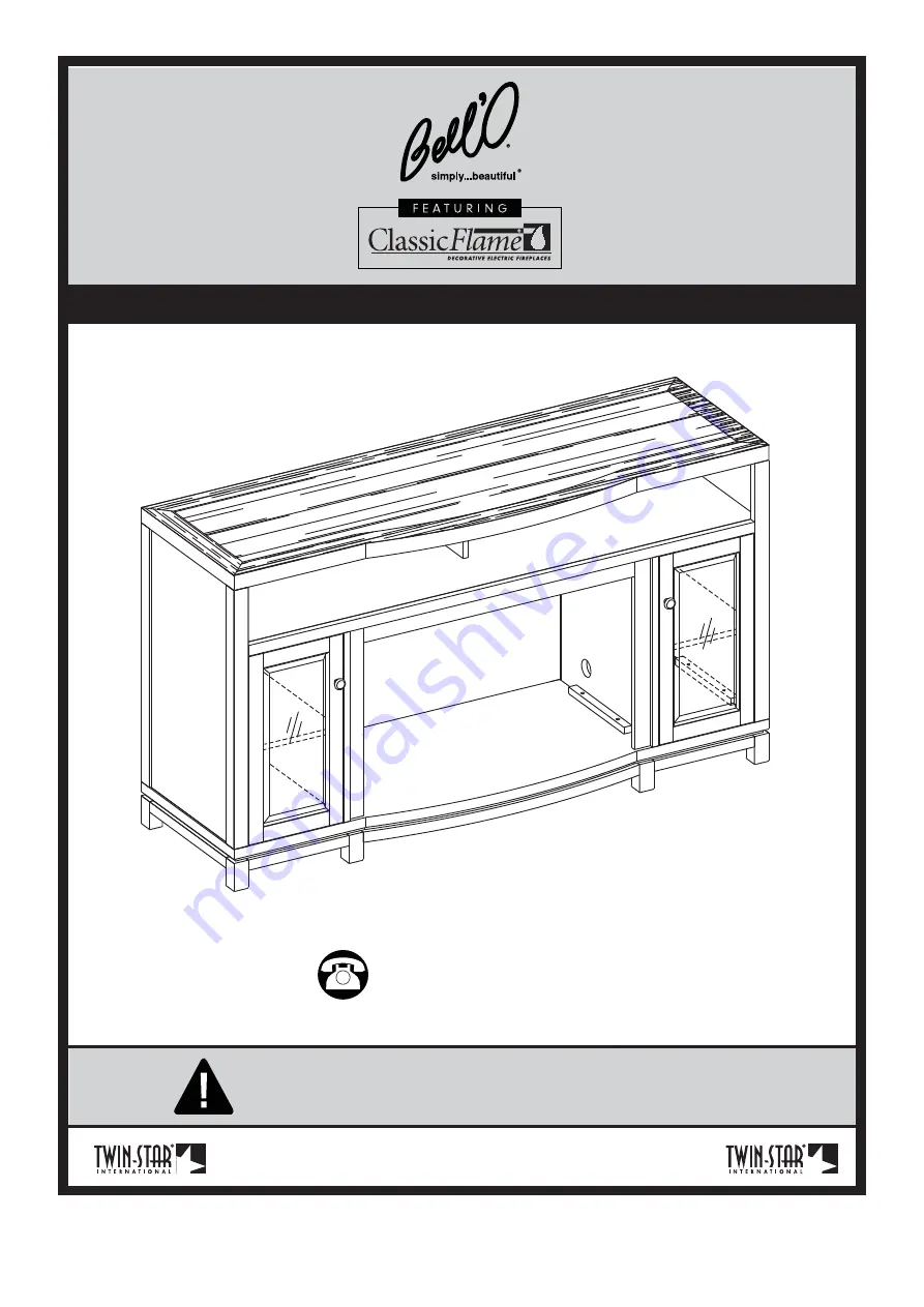 Twin-Star International ClassicFlame 32MM6449 Manual Download Page 1