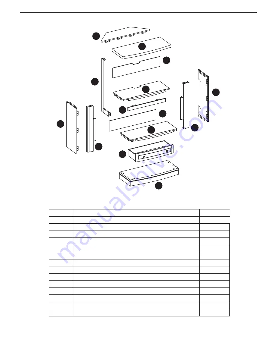 Twin-Star International Corner Mantel Assembly & Instruction Manual Download Page 17