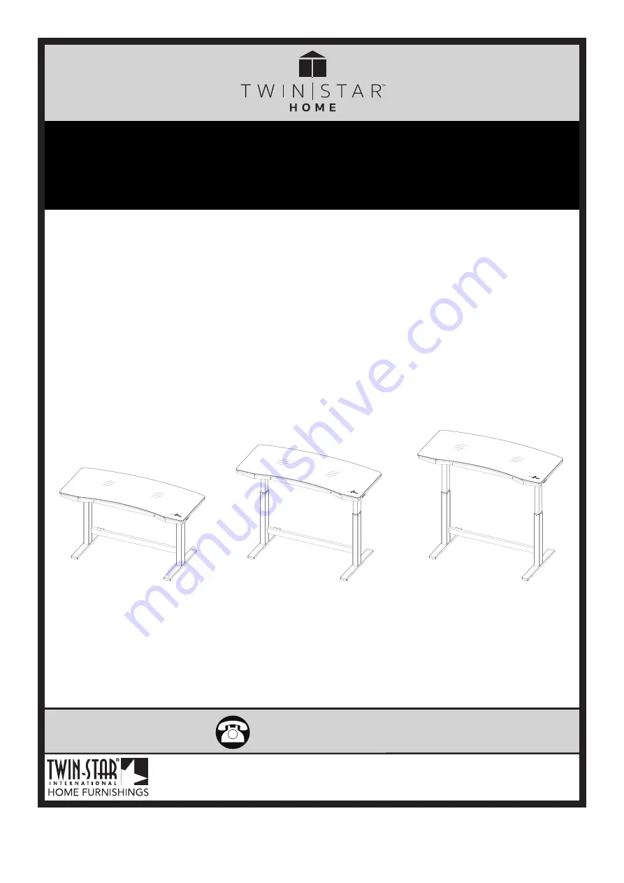 Twin-Star International Uptown Loft ODP7109-55-C247 Manual Download Page 1