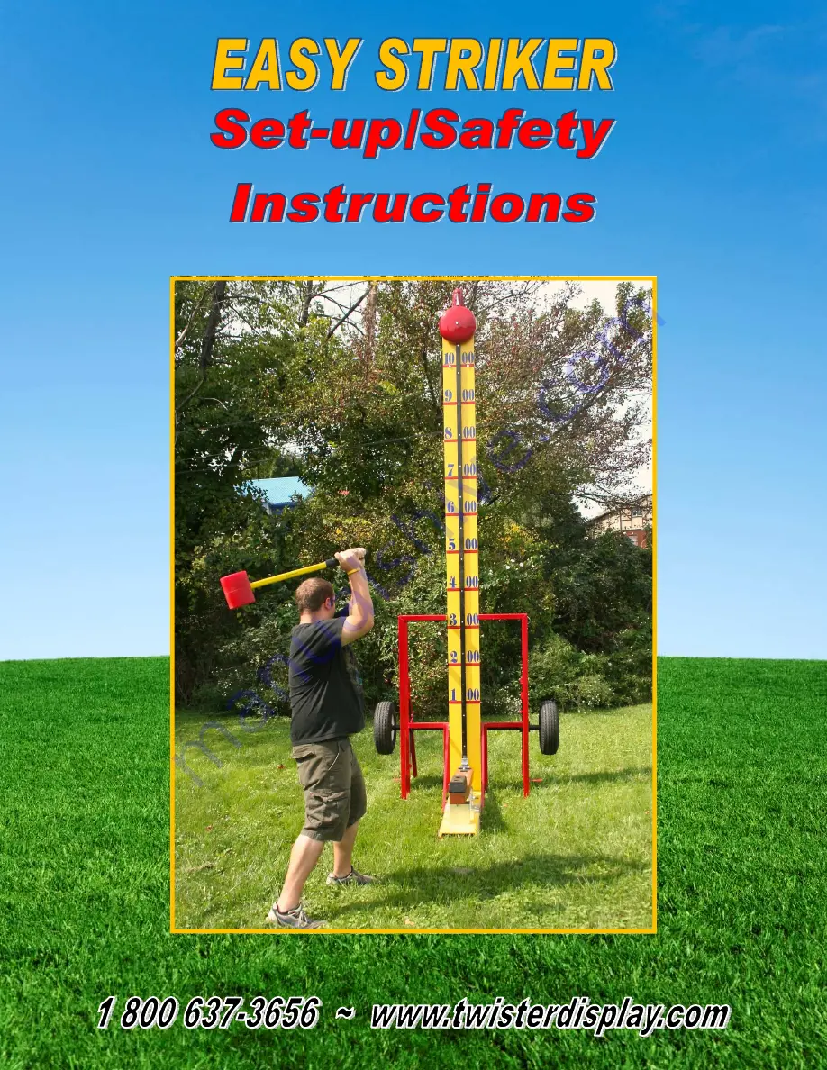 Twister Display EASY STRIKER Set-Up And Safety Instructions Download Page 1