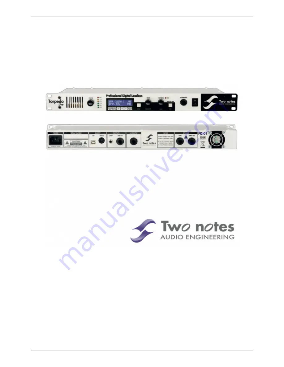 Two Notes TORPEDO Live User Manual Download Page 1