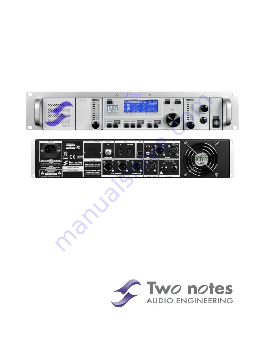 Two Notes TORPEDO VB-101 User Manual Download Page 1