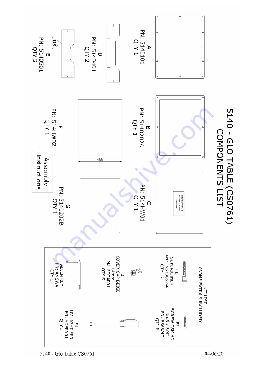 Twoey Glo CS0761 Manual Download Page 4