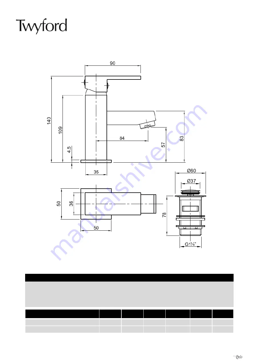 Twyford X62 Series Instruction Booklet Download Page 6