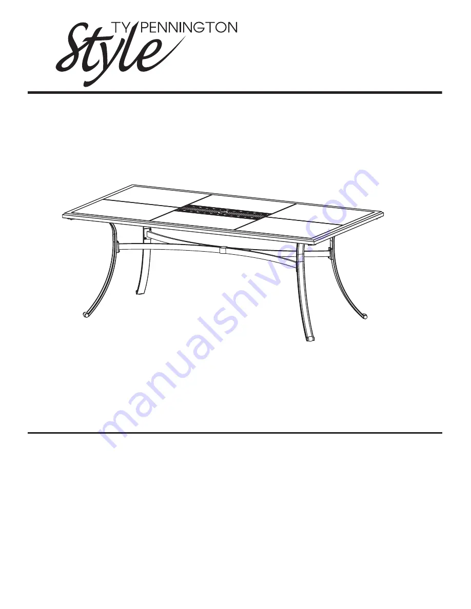 Ty Pennington Style BRYANT 7PCS DINING SET Owner'S Manual Download Page 1