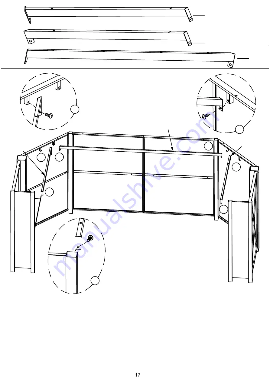 Ty Pennington Style SUNSET BEACH DELUXE LIGHTED HARDTOP BAR W/ 4 STOOLS Owner'S Manual Download Page 17